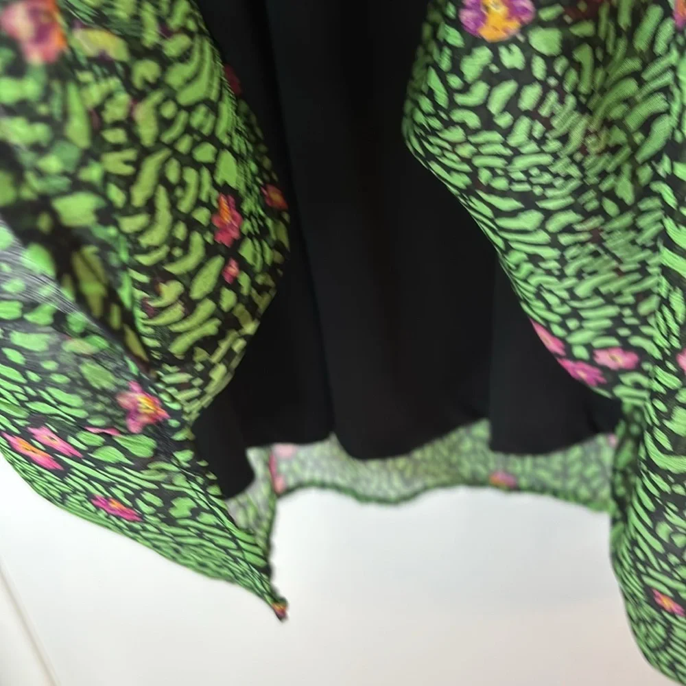 Vero Moda Floral Midi Dress Women's Size Small Belted Ruched Femme Bohemian - Picture 4 of 10